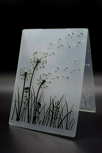 Prägefolder pusteblumen im - prägefolder,,