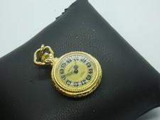 11712/ Prätina mechanische Kettenuhr vergoldet Durchmesser ca. 25 mm