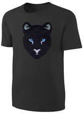 Kinder Schwarzer Panther Wendepailletten T-Shirt - Leopard Jaguar Shirt Schwarz