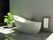 Freistehende echte Terrazzo