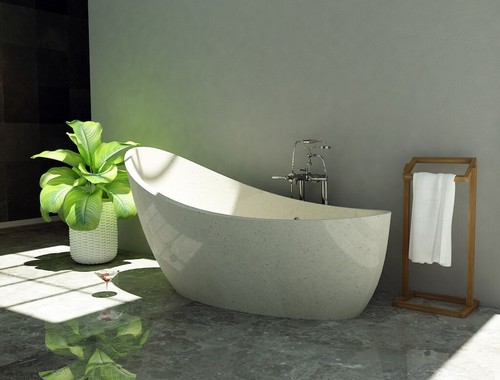 Freistehende echte terrazzo - echte,