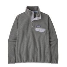 Patagonia Womens Lightweight Synchilla Snap-T Fleece Pullover Nickel w/Permafros