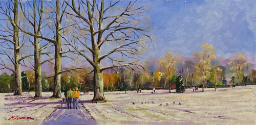 Snow hyde park london - "snow,