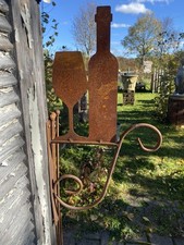 Wirtshausschild Werbung Ausleger Weinstube Weinflasche Gartenhaus