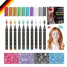 Glitzer Tattoo Stifte Set