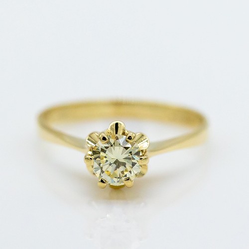 Ring 585 14k gelbgold - 585/14k, diamant