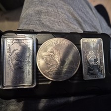 3er Set Metall-Barren/Münzen