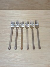 6 Kuchengabeln 90er Silber
