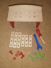 Werkbank aus Holz für Kinder