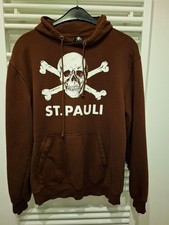 FC St Pauli Totenkopf TK ST. PAULI - Hoodie Hoody Gr. L dunkel braun TOP erhaltn