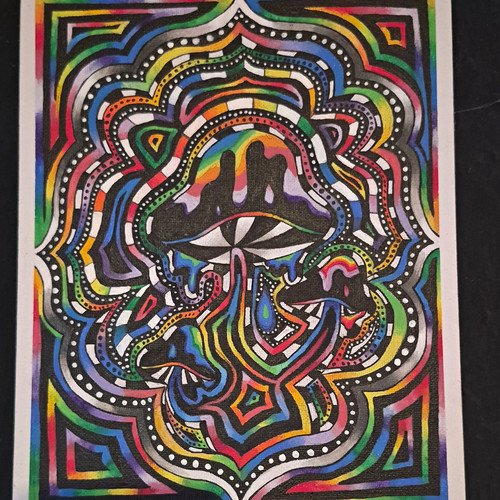 Psychedelisches gemälde - gemälde, –