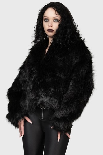 Killstar kunstfell jacke - kunstfell,