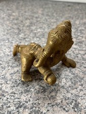 alte Skulptur Elefant Messing