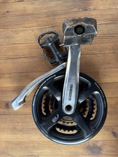 Shimano Kurbelgarnitur Pedale Schwarz  Dual Six Ersatzteile