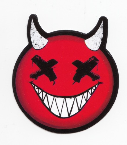 Smiley teufel aufkleber - smiley,