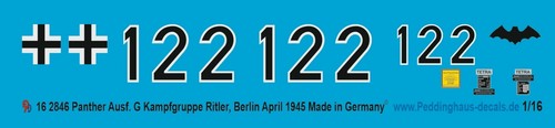 Peddinghaus decals 2846 - peddinghaus-decals, 1/16