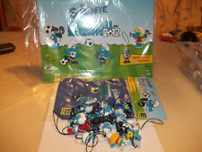 Schlumpf Schlümpfe -   17 Schlümpfe Edeka mit Tasche und Spielfeld original verp