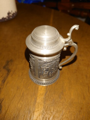 Kleiner zinn krug - mit, deckel