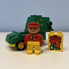 Lego Duplo 2613 | Müllwagen Recycling vollständig komplettes Set Vintage 1990