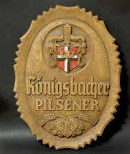Altes Königsbacher Pilsener Brauerei Schild 48x36cm Werbeschild Reklame Koblenz
