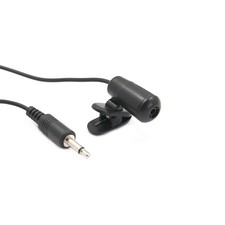 Ansteckmikrofon mit 1,5m Kabel & 3,5mm Klinkenstecker, Elektret Lavaliermikrofon