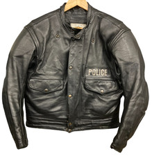 Leder Biker Motorrad Jacke BKS Armour CE geprüft schwarz Größe 36-38" Brustumfang