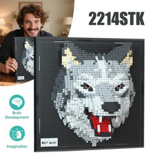 Micro Bausteine 3D Wolf