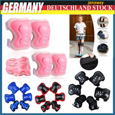 6* Kinder Protektoren Ellenbogen Handgelenke Knieschützer Schoner Inlineskater.