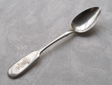 *RAR* Seltener Dessertlöffel in 84 / 875 Silber Russland um 1900 mit Adelskrone