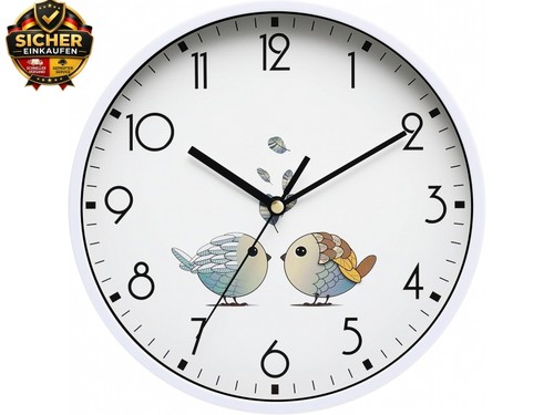 Runde wanduhr leise - 20,3,