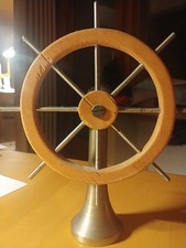 Steuerrad Schiffssteuerrad Holz und Messing, Ø 16 cm Marine Martim Seefahrt