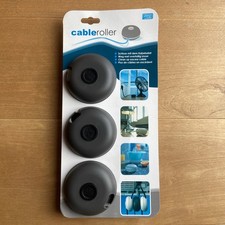 Kabel-Roller 3 Stück schwarz Kunststoff Kabel Organizer NEU OVP Inno essentials
