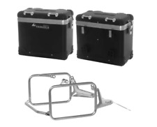 Touratech Koffersatz Zega Pro 38L Schwarz Kofferhalter und Schlösser BMW R1300GS