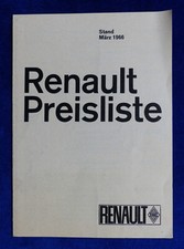 Renault 4 8 10 16 Dauphine Gordini - Preisliste - Prospekt Brochure 03.1966