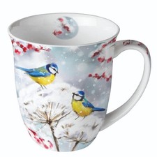 Tasse, Porzellantasse BIRDS IN THE SNOW 0,4l Ambiente | Vögel, Meise