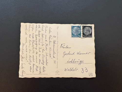 Postkarte hindenburg 4 - dr,
