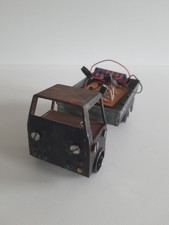 LKW Eigenbau mit Beleuchtung Metall ca. 17 cm lang an Bastler