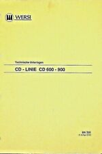 WERSI technische Unterlagen CD-Linie CD 600-900 Spectra,Gala,Atlantis,Wega..... 