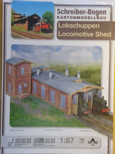 Lokschuppen eisenbahn h0 - 1:87,