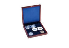 Münzkassette aus Holz für Quadrum-Kapseln