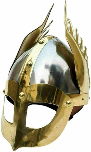 Mittelalter flügelhelm mit - mittelalter,