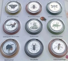 9 x 5 Euro Serie WUNDERWELT INSEKTEN Spiegelglanz kompl. Original Sammelalbum PP
