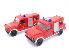 270H0 - Herpa H0 - 2x Mercedes G Einsatzfahrzeug Feuerwehr Gloria - Set 70