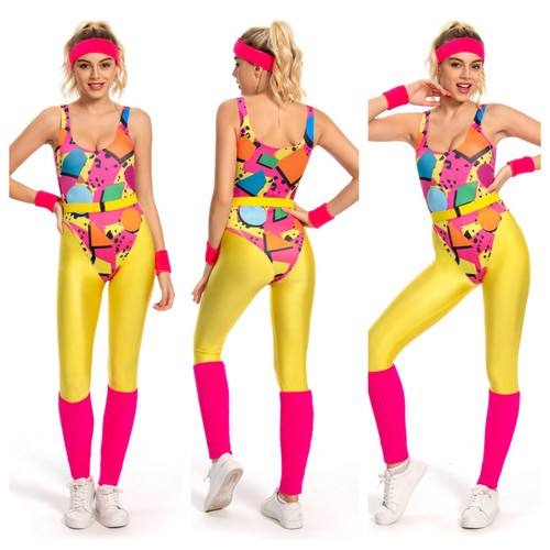 80s fitness costume women - costume, women's