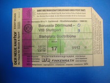 90/91 Ticket BVB Dortmund VFB