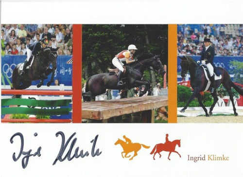 Autogramm reiten ingrid - ingrid, klimke