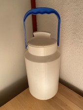 Benta Milchkanne Kunststoff weiß Kanne mit Griff Transportkanne 2 Liter