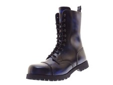 Boots & Braces 10 Loch Herren Biker Boots Stiefeletten Gr 45 Stahlkappe Leder