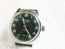 Armbanduhr Kienzle alfa - aufzieher, läuft, Ø 3,4 cm schwarzes Ziffernblatt 1960