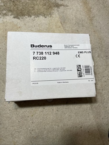 Buderus rc220 kabelgebundene - buderus,